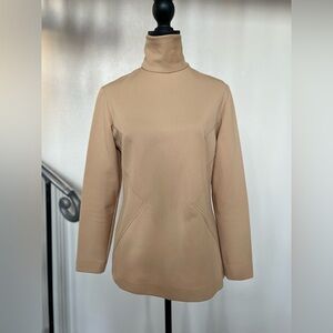 Vintage Lasso Camel Turtleneck Western Top